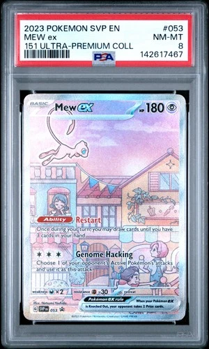 2023 POKEMON SVP EN-SV 151 ULTRA-PREMIUM COLLECTION PROMO #053 MEW EX PSA 8