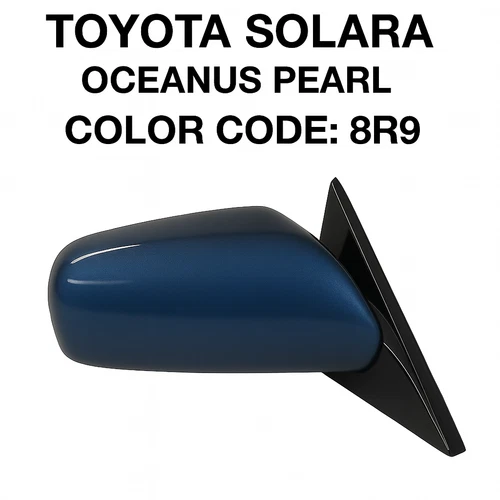 NEW BLUE Passenger RH Mirror fits 04-08 Toyota Solara Power Heat