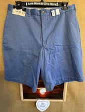NWT Daniel Cremieux Collection Bayonne Walking Short 37 men’s blue flat solid lo