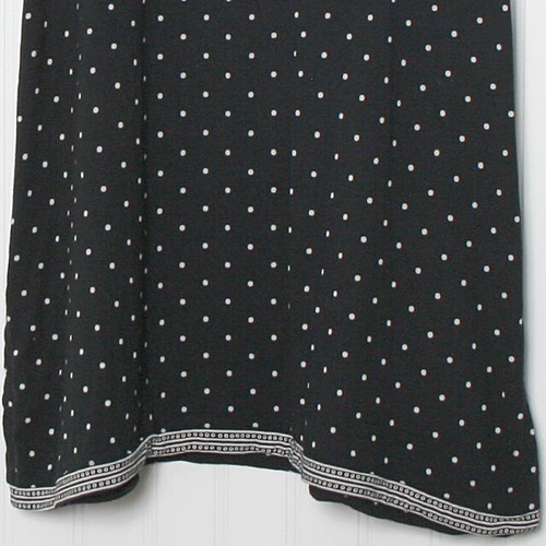 Tunica top J Jill Wearever nera a pois senza maniche lavorata a maglie rayon S - Foto 10 di 10