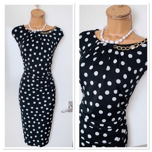 frank lyman polka dot dress