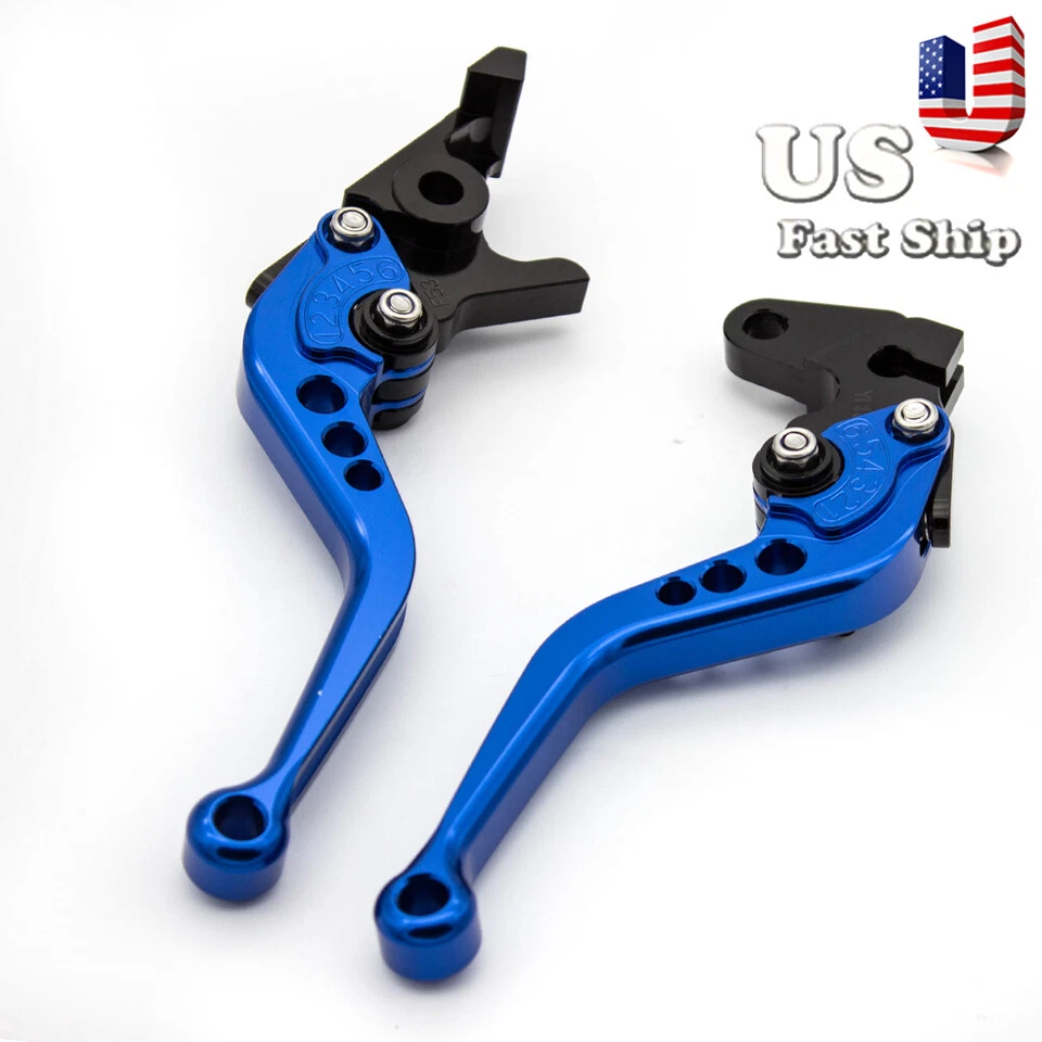 Fit Suzuki RF 600 R 1993-1996 GSXR-600 92-93 CNC Short Brake Clutch Lever+Grips - Image 3 of 4