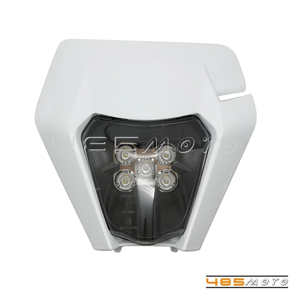 Faro LED todoterreno E8 para moto de cross Kawasaki Yamaha WR KX CRF 250 450 Enduro Foto 4 de 4
