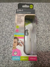 BROTHER MAX 2 IN 1 ONE TOUCH THERMOMETER FOR FOREHEAD & EAR READINGS. NEW