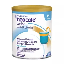 Neocate Jr unflavored  with prebiotics 14.1 0z ( 400 g ) Amino Acid Powdered