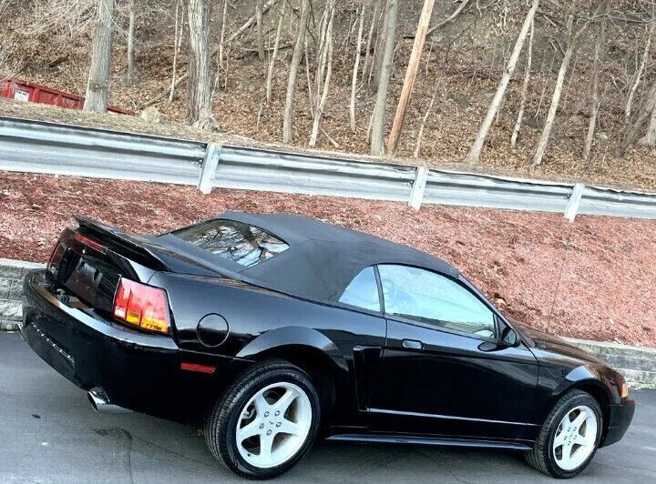 Ford Mustang Convertible 1994 1995-2003 2004 techo blando con ventana plástico negro Foto 3 de 4