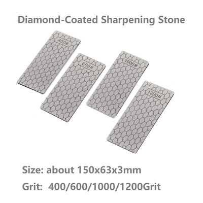 UK 400#1000#600#1200 Double Sided Diamond Whetstone Sharpener Sharpening Stone