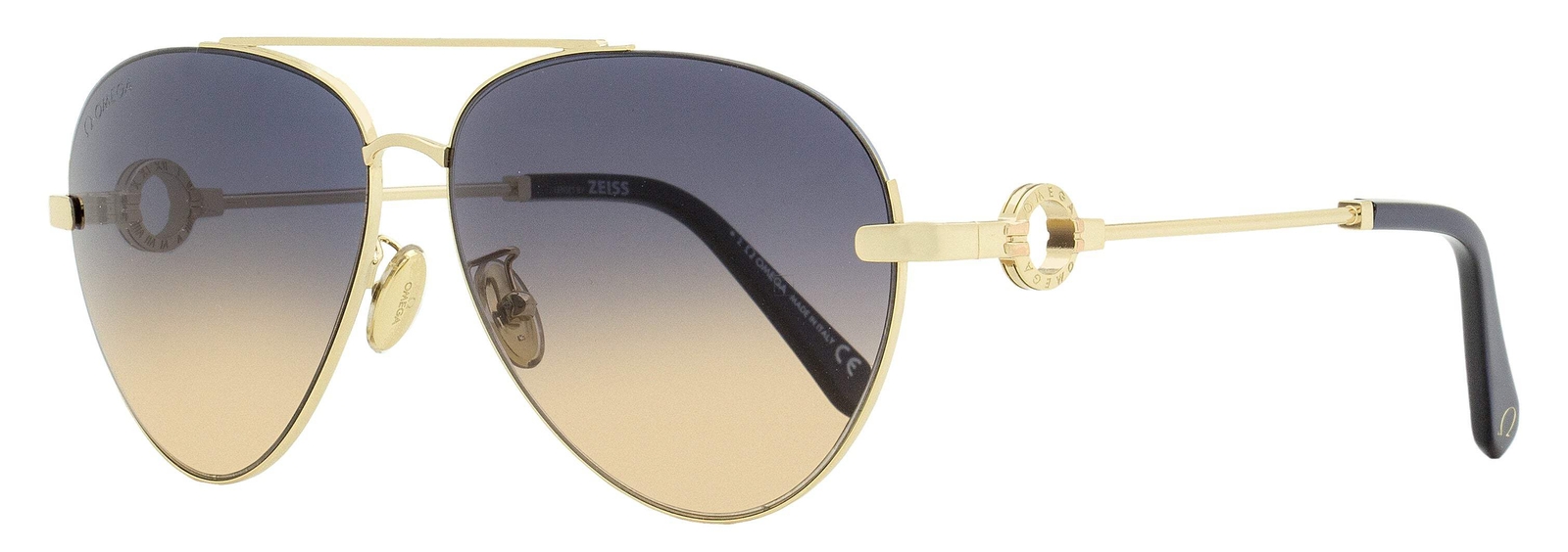 Omega Pilot Sunglasses OM0031H 32W GoldBlue 61mm 30490₽