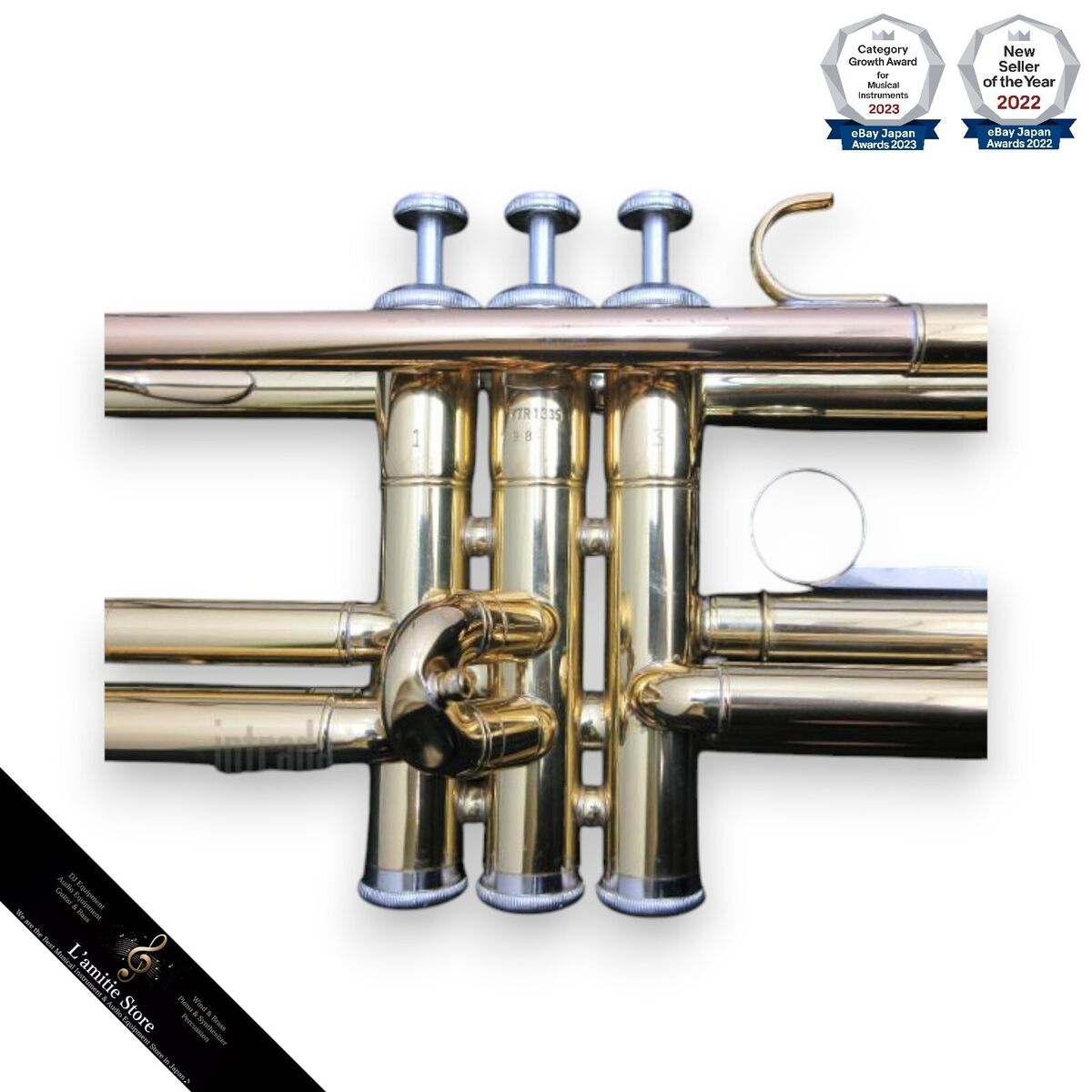 Yamaha YTR-1335 Bb Trumpet Japan YTR1335 Wind Instrument Yamaha YTR-1335 Bb Trumpet Japan YTR1335 Wind Instrument