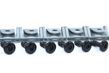 6x Black Dzus Stud Hex Button 6mm x 15mm Fairing Fasteners Bolts D8-316-212-191