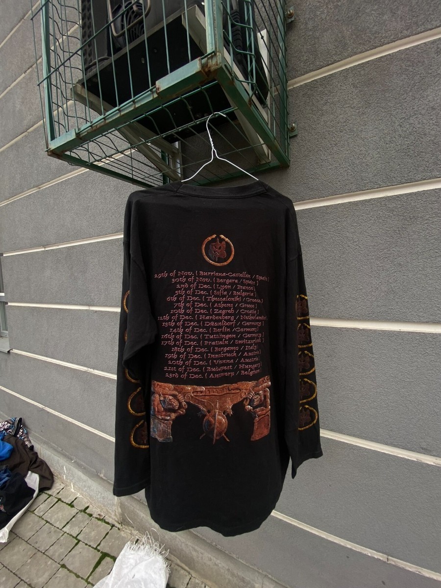 Saxon Longsleeve Vintage THE SAXON CHRONICLES Tour 90s Black