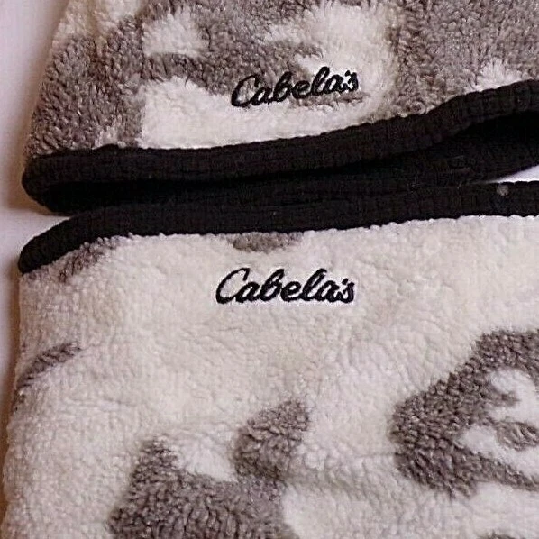CABELAS OUTFITTER BERBER BEANIE/GAITER COMBO POLARTEC THINSULATE SNOW CAMO. - Image 4 of 4