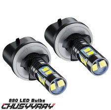 2X 880  LED Fog Driving Light Bulbs 6500K Super White 100W 20000lm