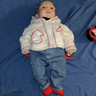 The Ashton Drake Galleries Tommy's First Flurry Baby Doll By