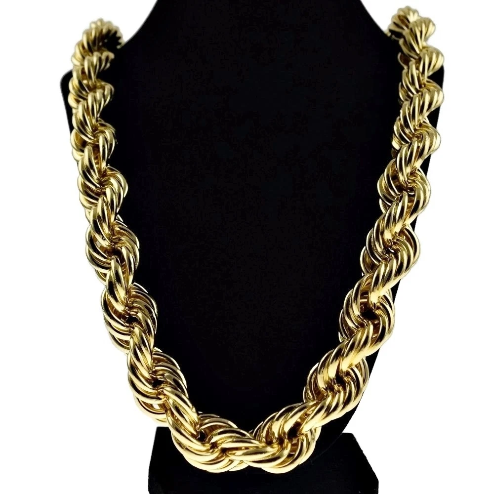 Gold rope outlet chain thick