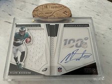 2019 Panini Playbook Booklet Miles Sanders Rookie Jersey Autograph AUTO 137/199