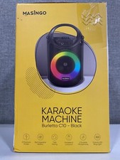 MASINGO Karaoke Machine for Kids and Adults - Burletta C10 - Black