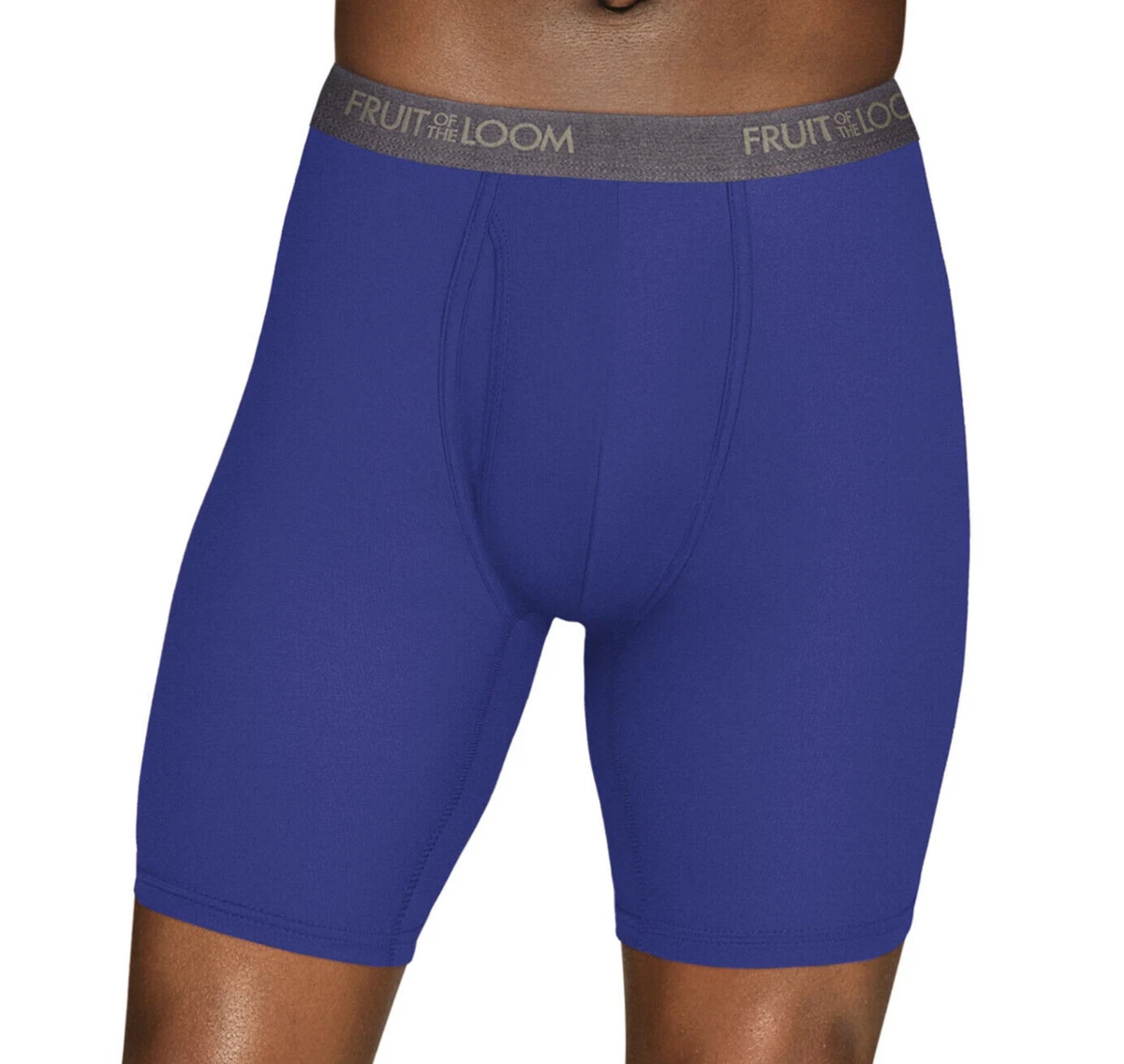 Fruit of the loom everlight boxer briefs long best sale leg