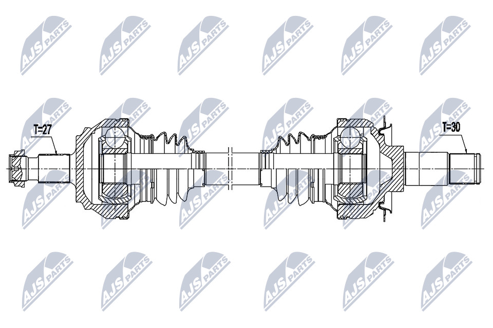 Rear NTY NPW-ME-160 Drive Shaft for MERCEDES-BENZ - Image 5