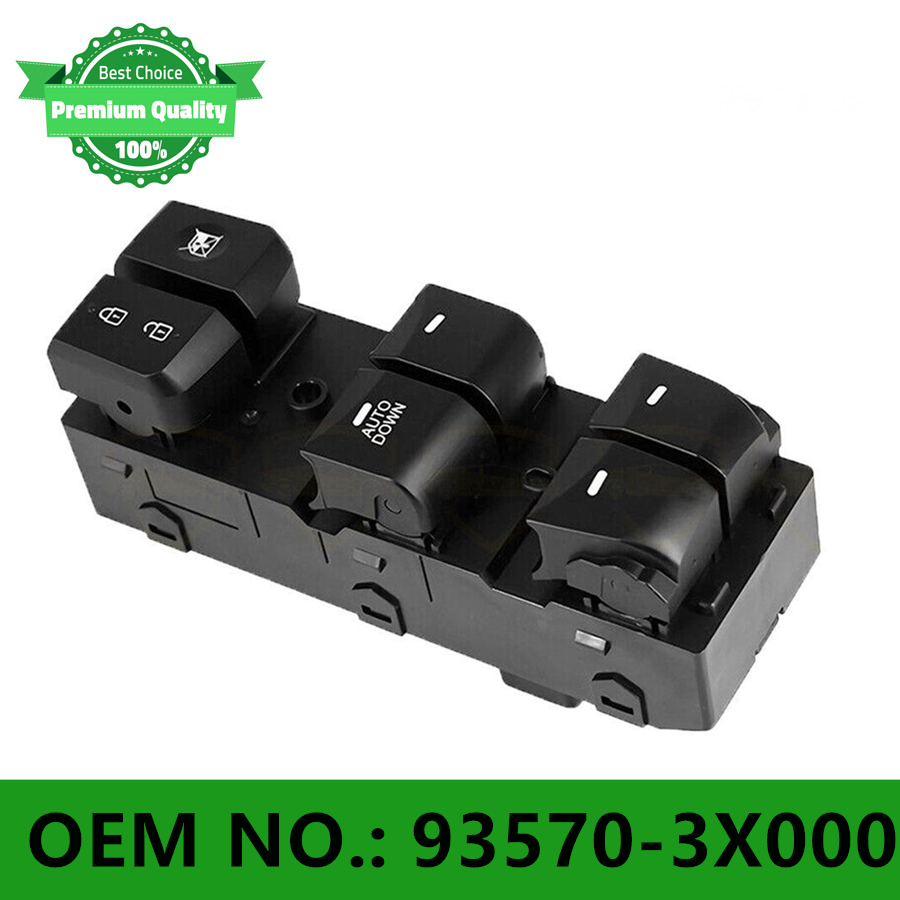 New Power Window Switch BLACK 93570-3X000 For 2011-2015 Hyundai