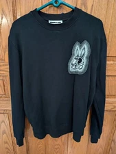 McQ Alexander McQueen Black Bunny Skull Sweater Large L Excellent Cotton