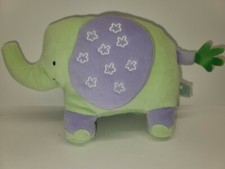 Lambs  Ivy - Green  Purple - Elephant Plush 12x7