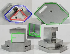 Custom Mirror Mount with 13mm x 9MM Mirror ( PRISM CUT STYLE).