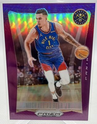 2023-24 Prizm Deca #88 Michael Porter Jr. Base Prizms Purple