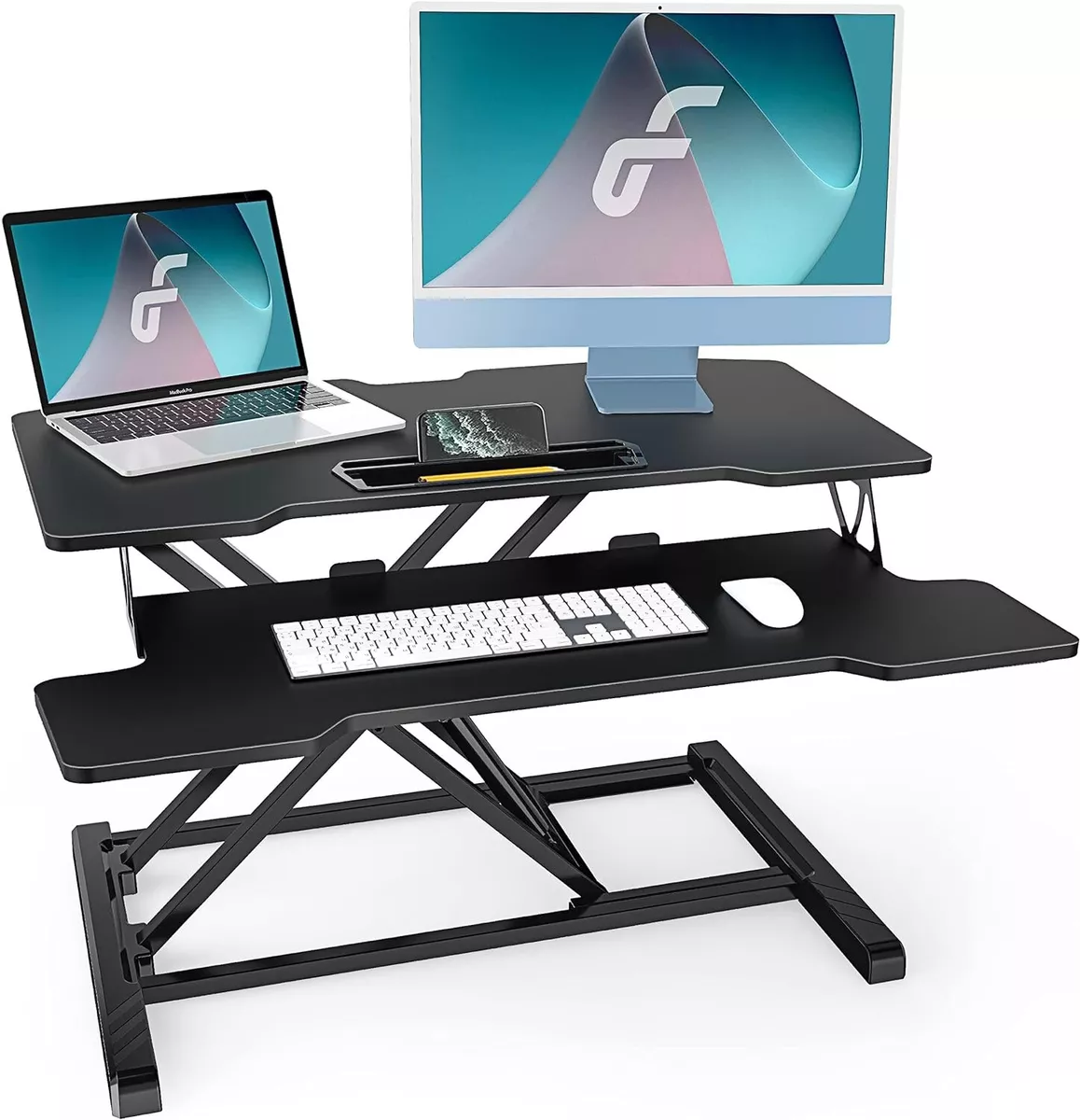 Desk converter 2024 sit to stand