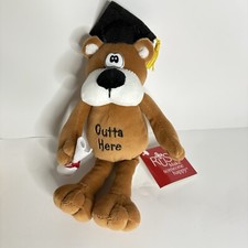 Russ Bear Graduate Outta Here Plush Stuffed Animal Toy Tags Graduation 10