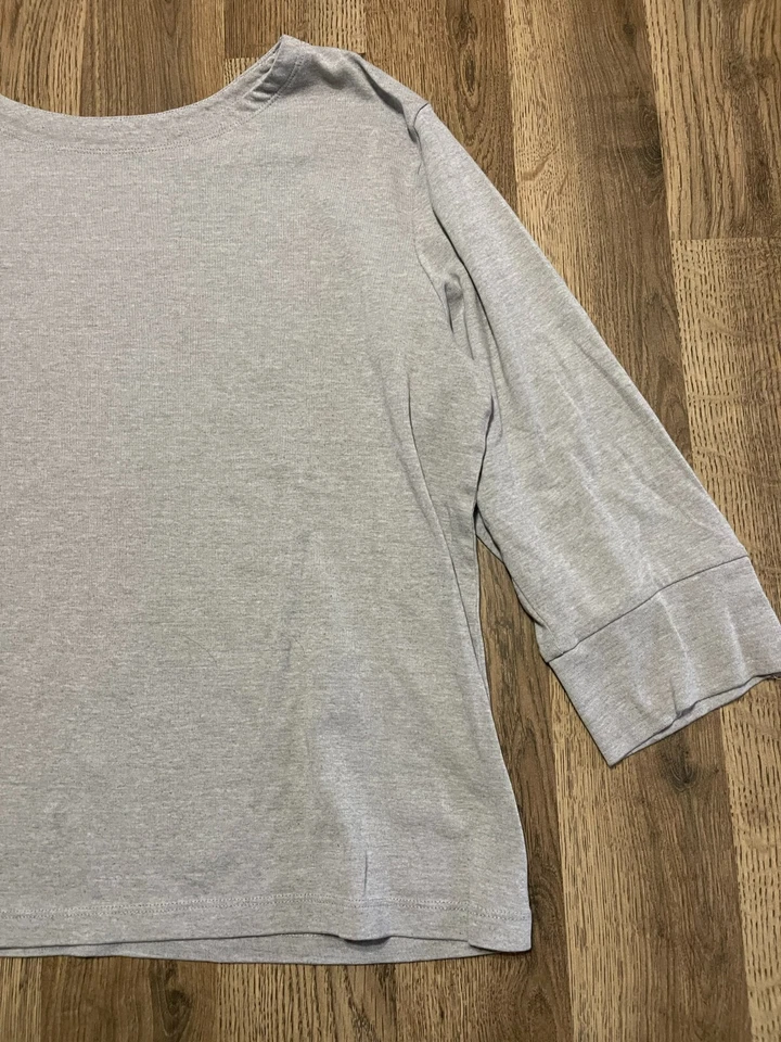 Studio Works Shirt, Women's Size Large, Gray, 3/4 Sleeve - Image 4 of 4