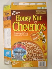 1994 MT Cereal Box GENERAL MILLS Honey Nut Cheerios ADAMS FAMILY 3D Pic Y156f5 