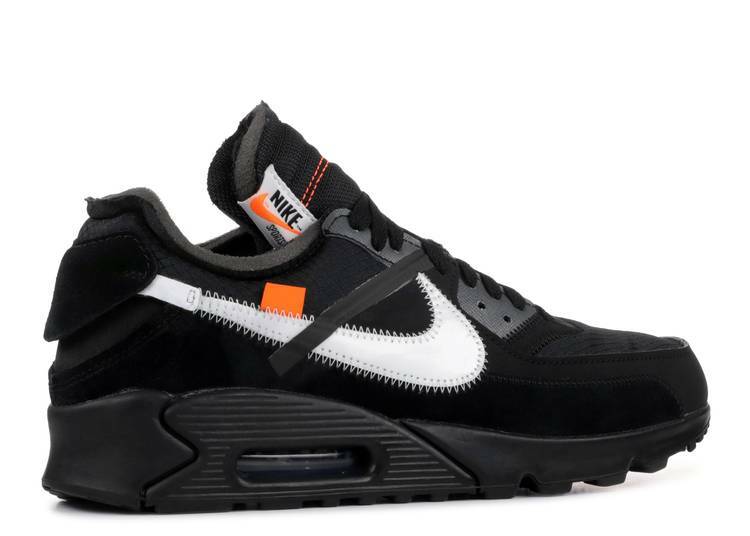 Nike Air Max 90 Off White - Black/Black-Cone-White image 3