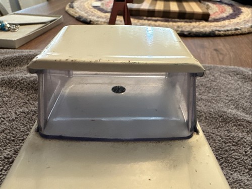 Vintage 1960's Mini-Tonka white Jeep pick up wrecker tow truck Missing Tailgate - Picture 7 of 13