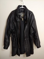 Euro Mond Vintage Leather Coat Mens Size Xxl Made In Usa California Jacket