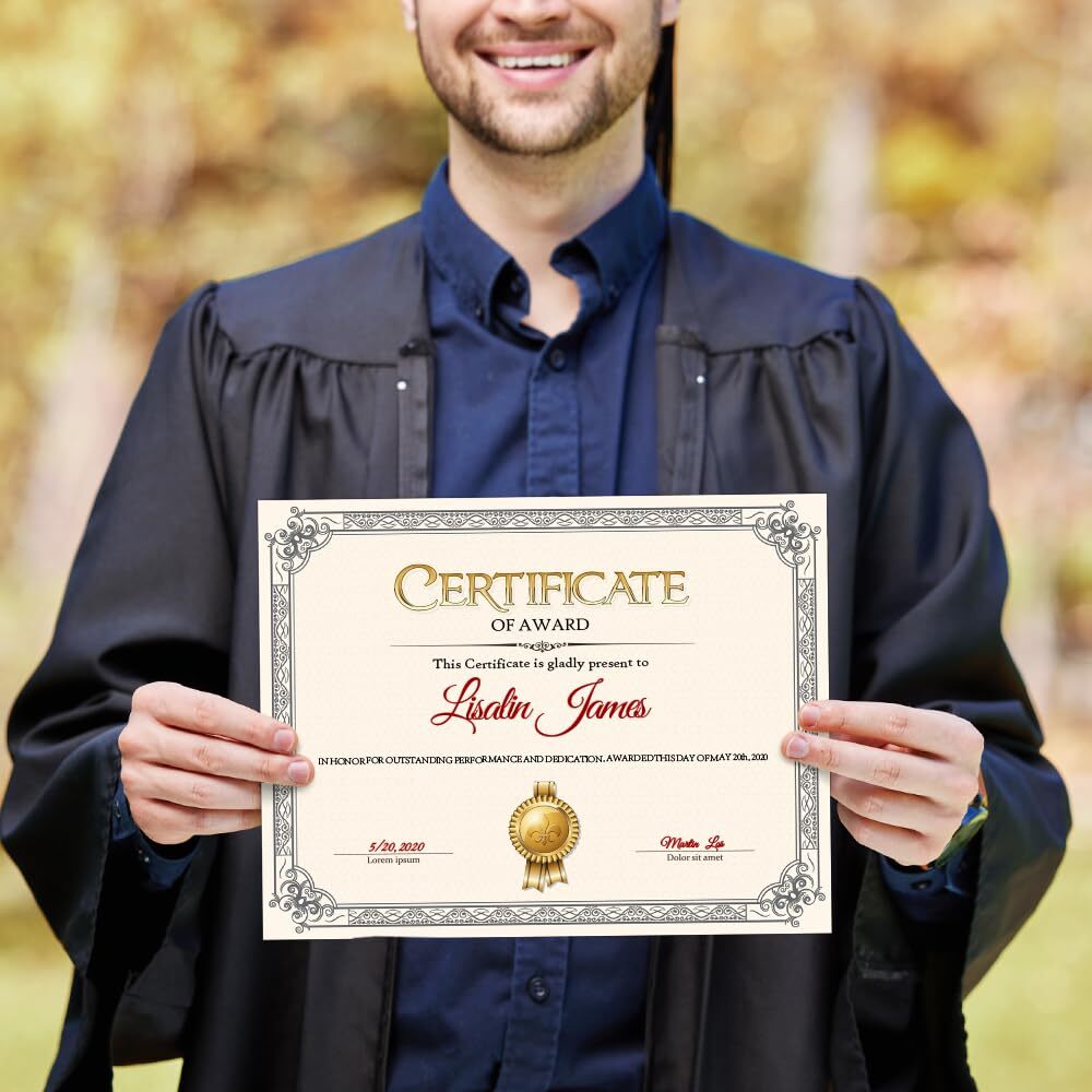 Diploma Covers Black Gold 30 Packs - Black Diploma Covers With Gold Foil  Border Graduation Certificate Holders, image size:1000x1000