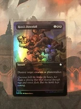 MTG Hero's Downfall Borderless FOIL Foundations FDN 0319 NM