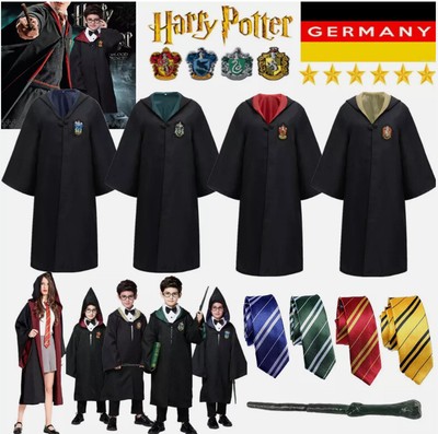 Harry Potter Umhang Weste Krawatte Schal Robe Kostüm Cosplay Erwachsene KinderDE