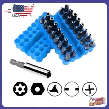 33 Tamper Proof Security Torq Hex Star Spanner Tri Wing Screwdrill Torx Bit Set