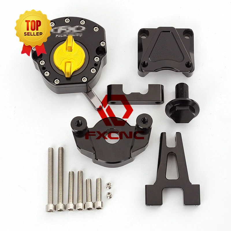 Estabilizador amortiguador de dirección con kit de montaje para Kawasaki 2008-2014 Ninja 250R 2009 10 Foto 2 de 4