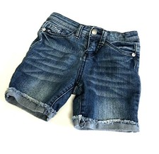 Cherokee Girl's Shorts Sz X-Small Blue Casual Adjustable Waist Denim Jean Shorts