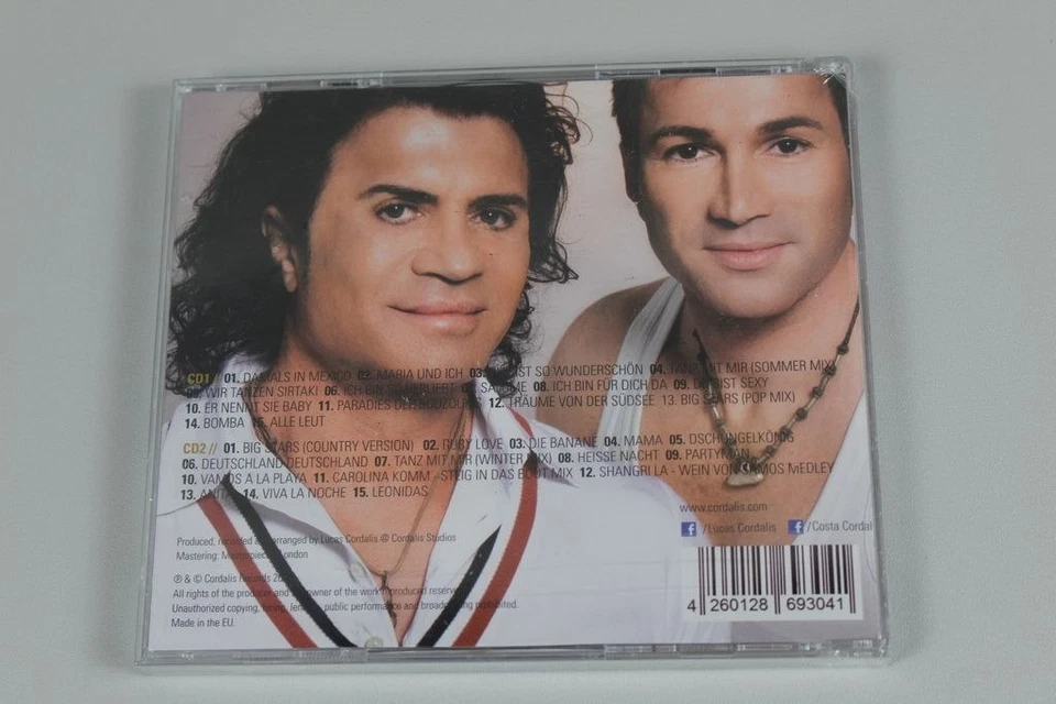 8x signierte Doppel CD von Lucas + Costa Cordalis - Damals in Mexico - Neu /H - Bild 4 von 4