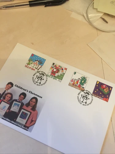 Isle of Man Stamps First Day Cover 1996 Children’s Christmas UNADDRESSED FDC
