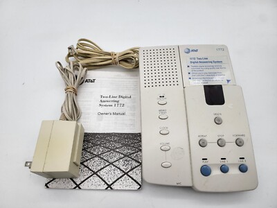 Vintage AT&T (1772) 2-Line Digital Answering System