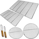 Grillrost Edelstahl Rost Grill eckig BBQ rechteckig gussrost grillgitter 67x40cm