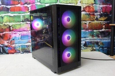 Custom RGB Gaming Desktop PC Intel Core i7 3.40 Quad 32 GB SSD Nvidia RTX 3060