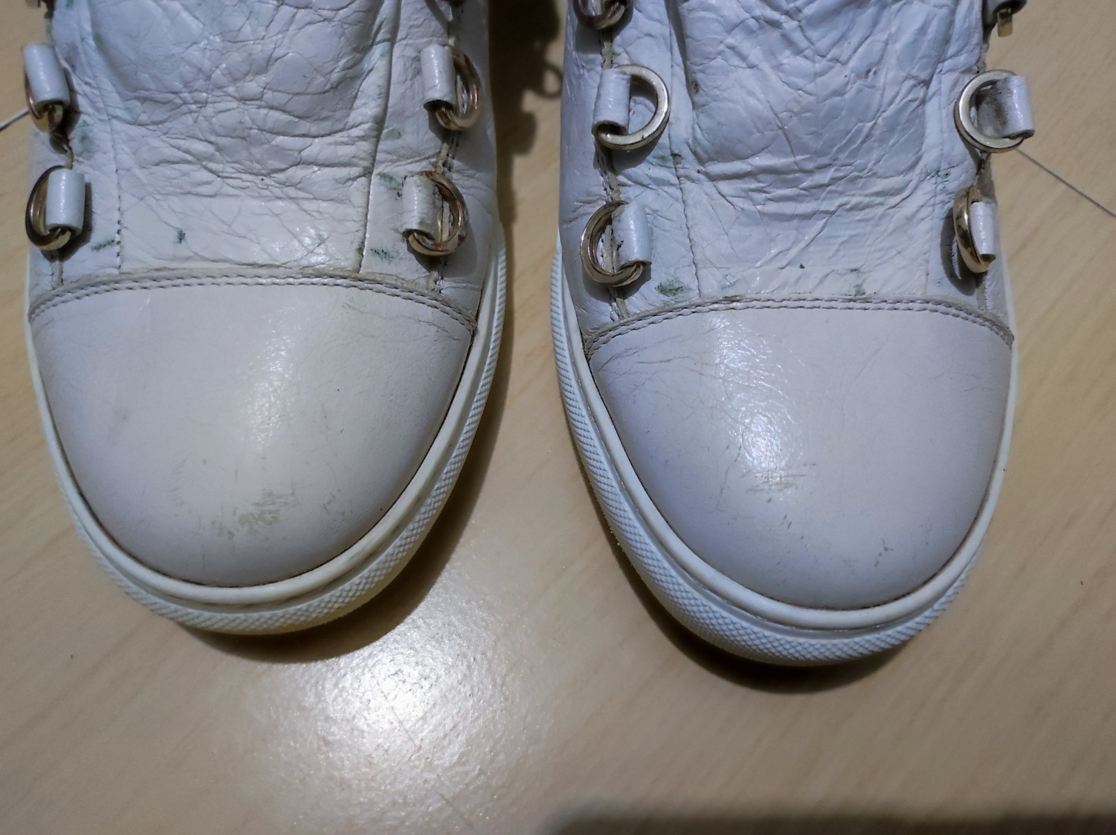 Balenciaga arena low white size 7 EU40 leather sneakers thumbnail 5