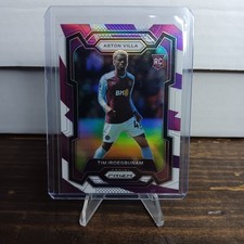 2023-24 Prizm Premier League #117 Tim Iroegbunam Purple & White Stripes /92 (RC)