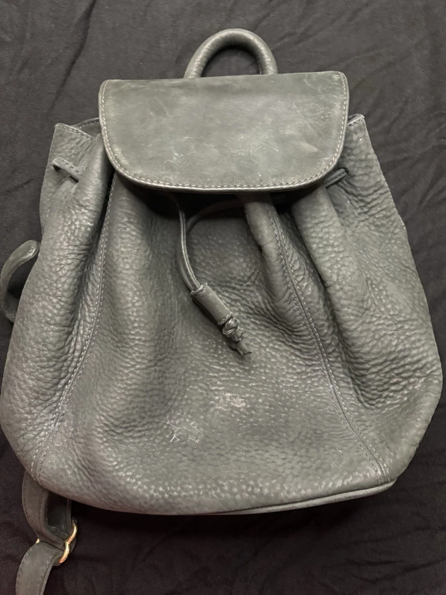 バッグ OLD COACH Leather Drawstring Bag Gray Coach Drawstring Suede Exterior Bags & Handbags for Women for sale