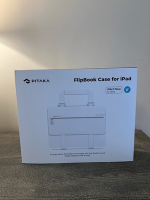 PITAKA FlipBook Case for iPad 11   Premium Carbon Fiber Style Sleeve  New in Box